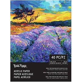 Momenta Brea Reese Acrylic Paint Paper Pad 9"X12"-40 Sheets