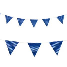 (blue) - Creative Converting Paper Flag Banner Party Accessory