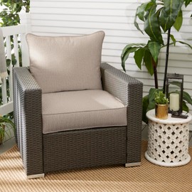 Sorra Home 23 in x 27 in x 5 in Deep Seating Pillow Corded Cushion Set, Standard, Tan 5 Pound