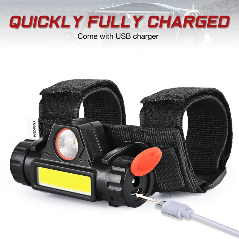 Frokom UTV Dome Light, Roll Bar Cage Mount Interior Lights,