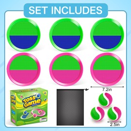 Outdoor Toys for Kids Ages 3-5, 4-8, 8-12 - Ball Catch Game for 3 4 5 6 7 8 -12 Year Old Boys Girls, Outside Toss Game Set for Beach, Pool, Yard - Toddlers Birthday Gifts Easter Basket Stuffers(6Pcs)