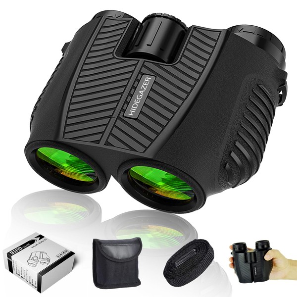 Binoculars for Adults and Kids, High Powered Binoculars Compact Designed, Binoculars for Bird Watching Hunting Hiking Concerts Sports, Low Light Vision binoculares de Largo alcance Vision nocturna