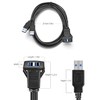 URWOOW 1M USB3.0 Dual Square Flush Mount - USB 3.0
