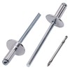 SKIR'CO (Pack of 300) Large Flange Aluminium Blind Rivets 4.0