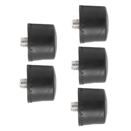 5Pcs Rubber Hammer Head Black Hammer Striking Head Tips Non Slip Hammers Head Replacement (Φ25mm)