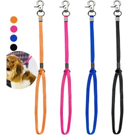 Pet Dog Grooming Loop, Nylon Restraint Noose Adjustable Fixed Dog Cat Safety Tether Straps Dog Grooming Supplies for Pet Grooming Table Bathtub 22 Inches - 4 Pack