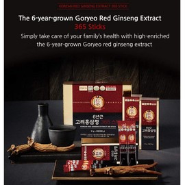 JUNGWONSAM 6-Year-Old Korean Red Ginseng Extract 365 Stick