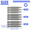 FyMosem 9Pcs Square Head Screwdriver Bits, SQ1 SQ2 SQ3 Magnetic