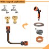 2Pcs Brass Hose tap Connector,3/4 inch Tap Connector for Garden