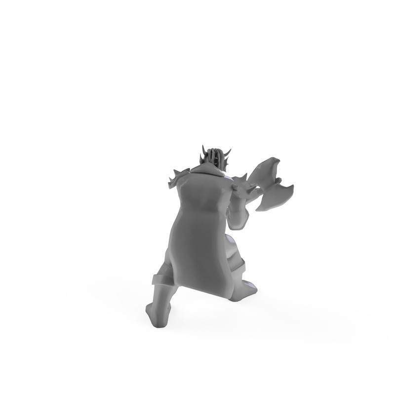 Dragonborn Regular Barbarian Tabletop DND Gaming Miniature