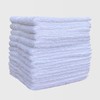The London Linens Luxury Face Towels White Flannel Face Cloth-
