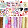 HitsX 124 Pcs Fuzzy Pipe Cleaner Craft Supplies Kit, Large