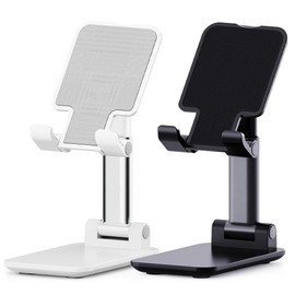 Smartphone Stand, Mobile Stand, Tabletop Smartphone Stand, Foldable, Thin, Lightweight, Anti-Slip, Angle Converting, Highly Adjustable, Convenient Charging, Suitable for Mobile Phones, Tablets, Game