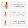 Roastove 3/8 Inch Natural Gas Quick Connect Fittings Kit, LP