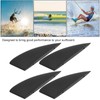 yaogohua Surfing Watershed Fin, 4 Piece Surfboard Fins Set, Plastic