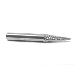 1/4" Carbide Bur, Pointed Cone, Double Cut, SM-2