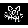 Cat Mom Ears Whiskers Paw Print Decal Vinyl Sticker|Cars Trucks