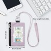 ZHOMA Minimalist RFID Blocking Wallet with Lanyard, Functional ID Case