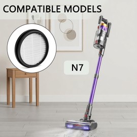 Slirceods N7 Hepa Filter Replacement Compatible with NADALY N7 Cordless Vacuum Cleaner Filter-4Pack