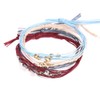 QIMOSHI Braided Rope Bracelet Waterproof String Ocean Surfer Bracelet Beaded