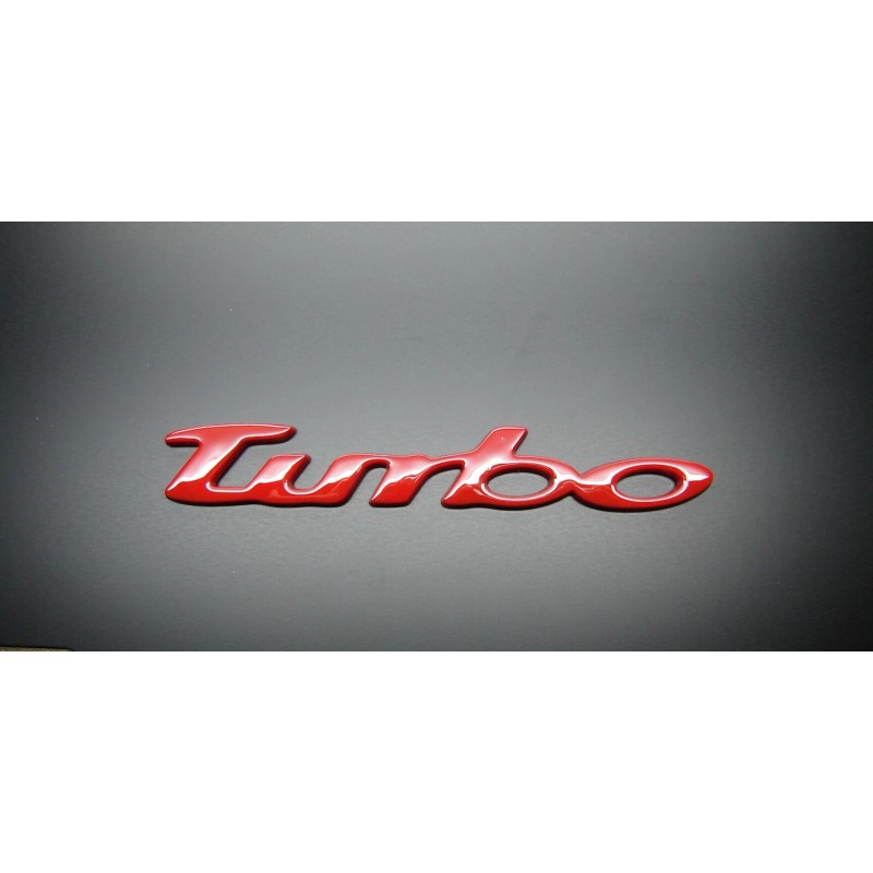 DIGIART INTERNATIONAL TURBO RED 3D Emblem Decal STICKER SELF ADHESIVE