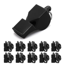 smrtcol Whistles 10 Pack Sports Whistles with Lanyard Loud Crisp Sound Pealess Whistles for Referees Coaches and Lifeguards