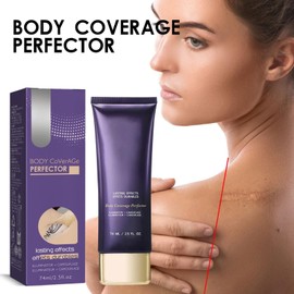 2pcs Body Coverage Perfector,Tattoo Cover up Makeup Cream for Blemish, Spot, Scars, Long-Lasting Waterproof No Transfer Body Foundation,Long-Lasting Sweat-Proof Concealer for Women(Dark Shade)