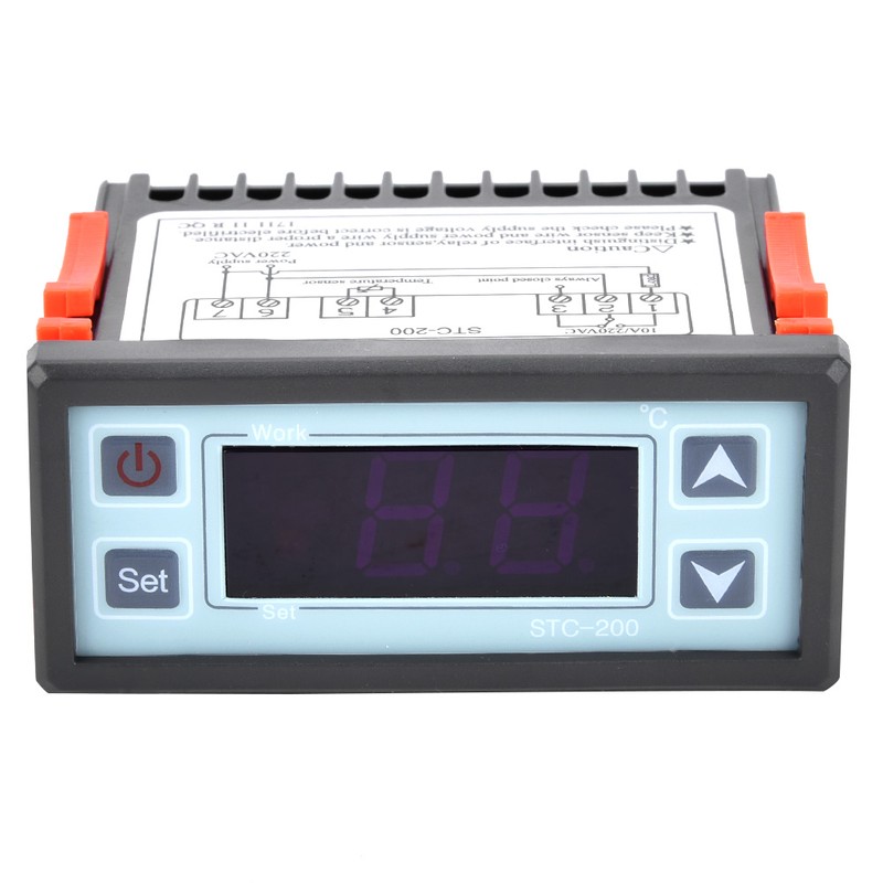 STC‑200 Digital Microcomputer Thermostat Temperature Controller with Refrigeration Heating