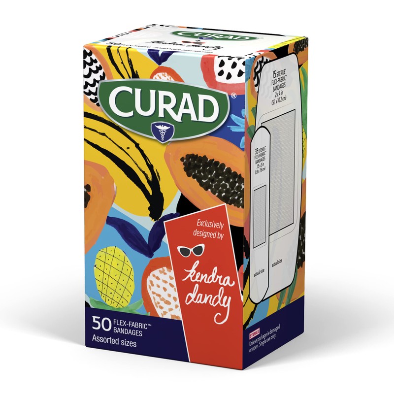 Curad Kendra Dandy Designer Adhesive Fabric Bandages (50 Count Variety