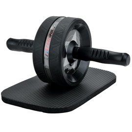 Ab Roller Wheel, Abs Workout Equipment for Abdominal Core Strength Training, Wide Roller with Non-slip Grip, Home Gym Fitness Equipment for Core Workout with Knee Pad, Exercise Wheel for Men and Women