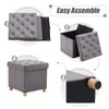 BRIAN & DANY Ottoman with Storage, Foldable Storage Ottoman Cube