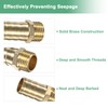 M METERXITY 6-Pack Brass Hose Barb Fittings, 12mm x G1/4