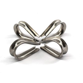 4 pcs M16 304 Stainless Steel Thimble for Wire Rope Cable Wire Ring-shaped Thimble