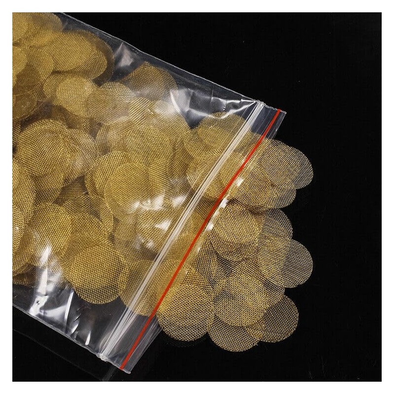 500pcs Pipe Screens, 3/5 Inch Pipe Filters,Premium Brass Pipe Screens
