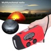 QQT088 ABS Solar Energy Emergency Multifunction Hand Crank Radio Support