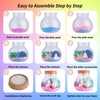 YUEJIDZ Light-Up Terrarium Kit for Girls, DIY Arts & Crafts