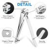 KATX 2 Pcs Nail Clippers Set, Heavy Duty Stainless Steel