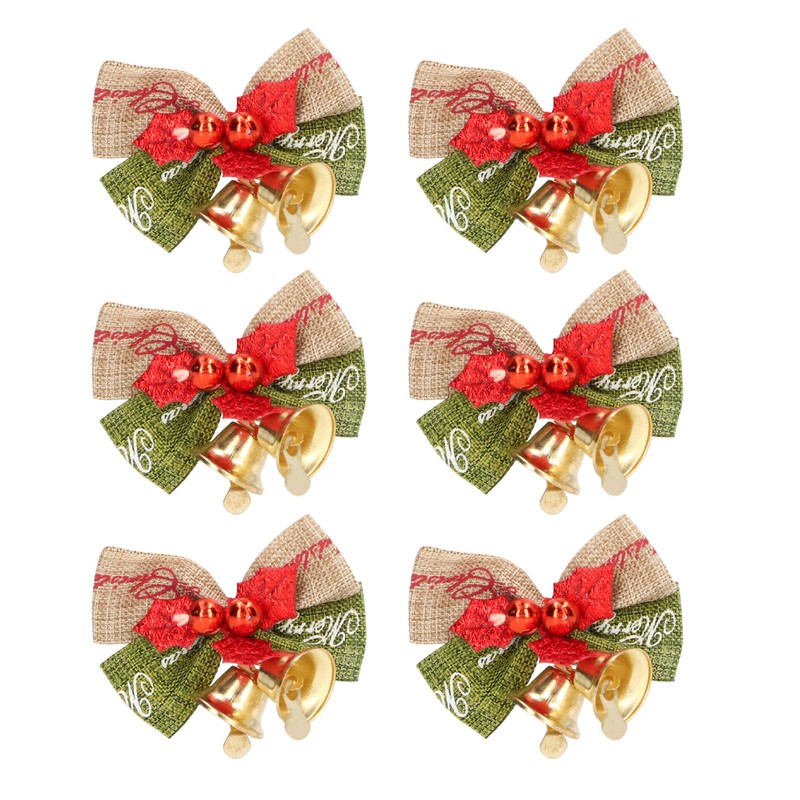 50Pcs Mini Bowknot Bells Durable Metal Happy Vibes Widely Used