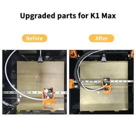BCZAMD 3D Printer K1 Max Upgrade Accessories Cable Chain Drag Chain: Help Cable Tidy Black Plastic Flat Cable Chain Small Wire Chain Open Type Total Length 20.4 Inches