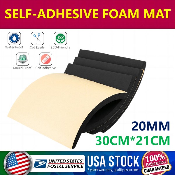 MODIGT 4Sheet 20MM Sound Deadener Car Insulation Waterproof Dampening Self-adhesive