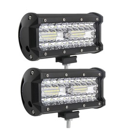 RIZES LED Work Light, Fog Light, Floodlight, Car, 12V - 24V, Outdoor, Garage, Agriculture, Truck, Work Light, Set of 2, White