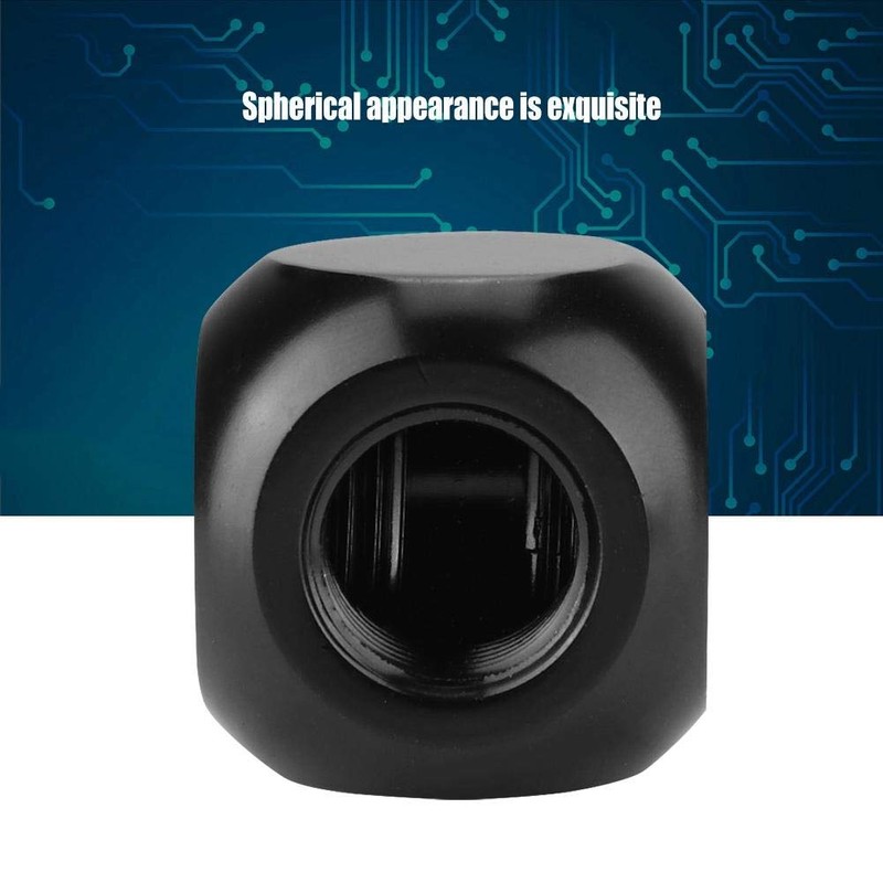 ASHATA 3 Way PC Water Cooling Adapter G1/4 Female Thread
