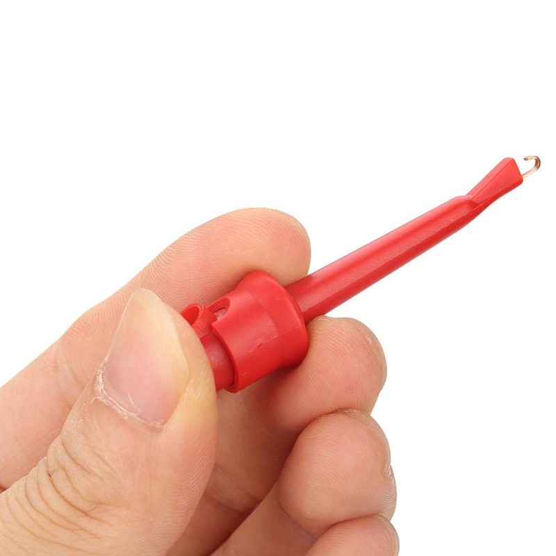 10pcs Multímetro de prueba Cable de gancho Cable de prueba