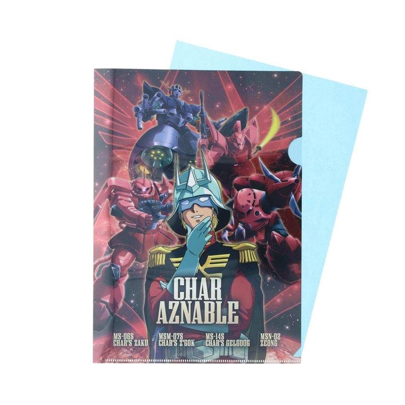 Mobile Suit Gundam [Clear Folder] A4 Single Metallic File/Char's Aznable