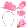 phnydreg 2Pcs Cowboy Mini Hat Headbands Cowgirl Mini Hat Headbands