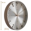 GOODERY Radio-Controlled Wall Clock, Diameter 30 cm, Quiet 3D, Large,