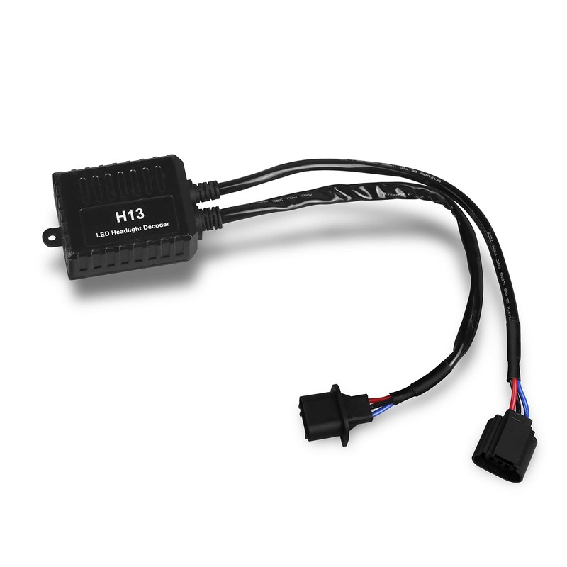 Alla Lighting 9008 H13 LED Decoder Bulbs Anti-Flicking Warning Error