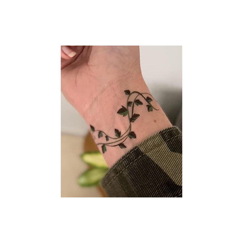 Ivy leaf vine temporary tattoos - 16 x sheets for