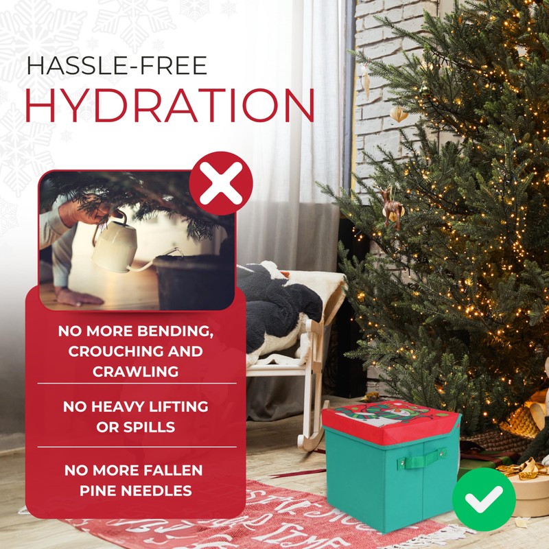 Santa's Tree Helper Automatic Christmas Tree Watering System with Enhanced
