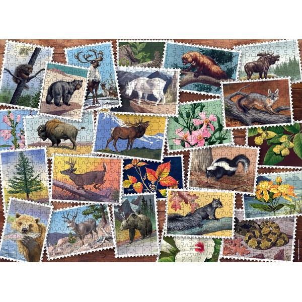 Buffalo Games - National Wildlife Foundation - Stamp Collage -